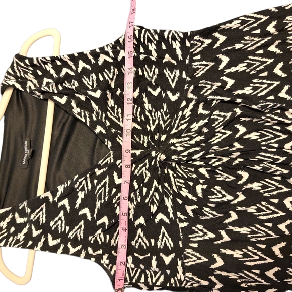 Mario Serrani Black and White Maxi Dress - Picture 3 of 6